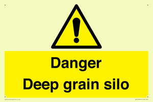 Danger Deep grain silo